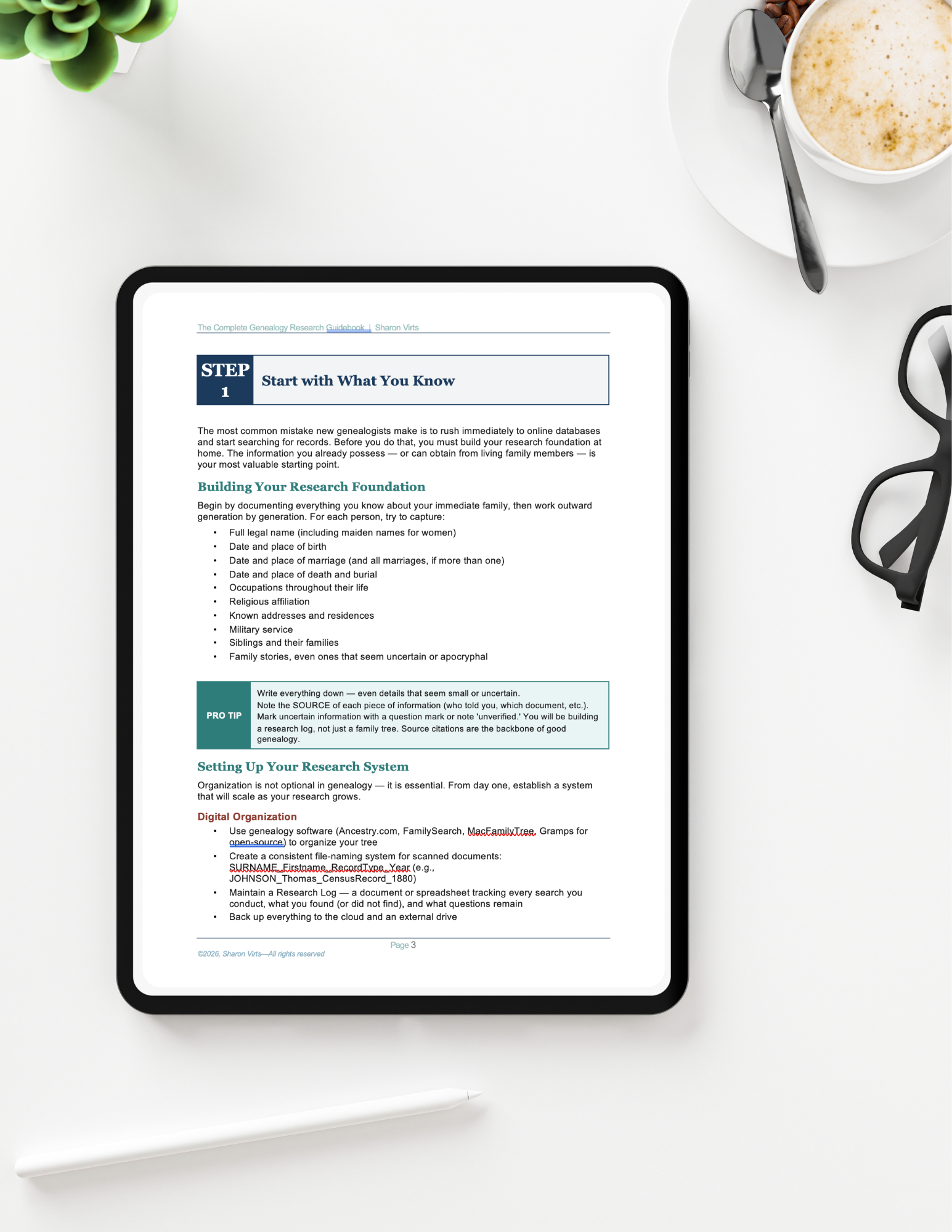 Mock up Genealogy Research Guidebook Mock up Genealogy Research Guidebook